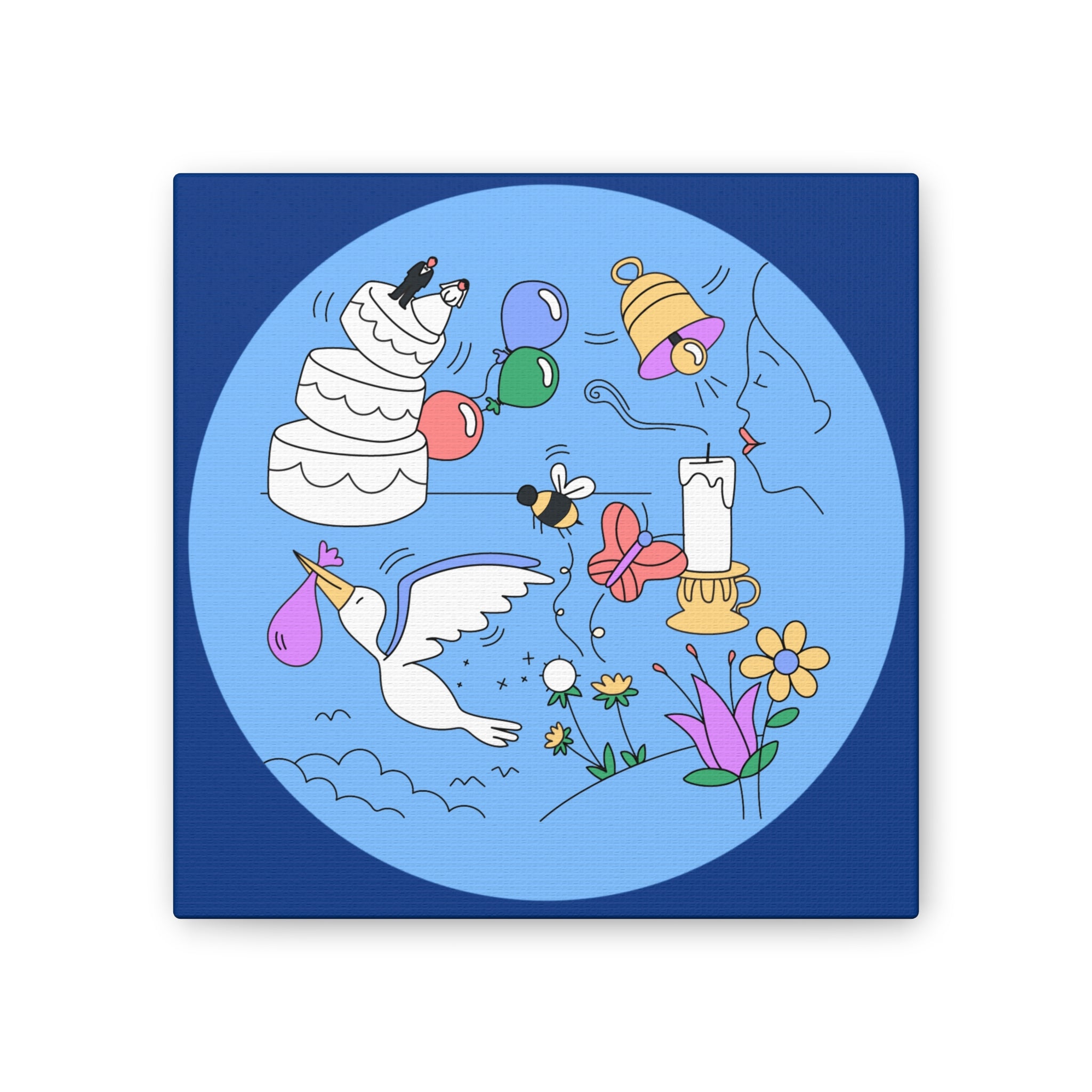 Whimsical Life Canvas Art, Wall Decor