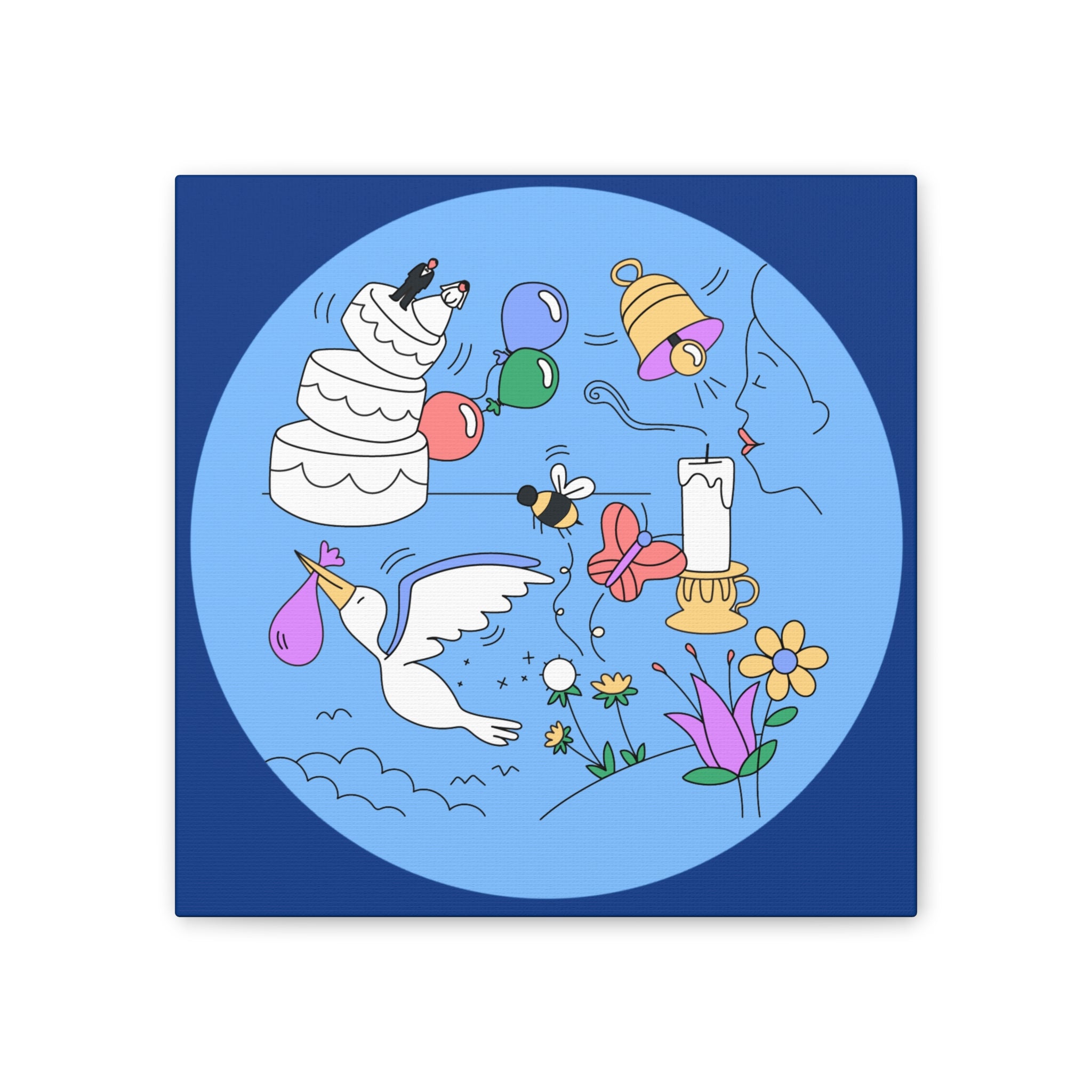 Whimsical Life Canvas Art, Wall Decor