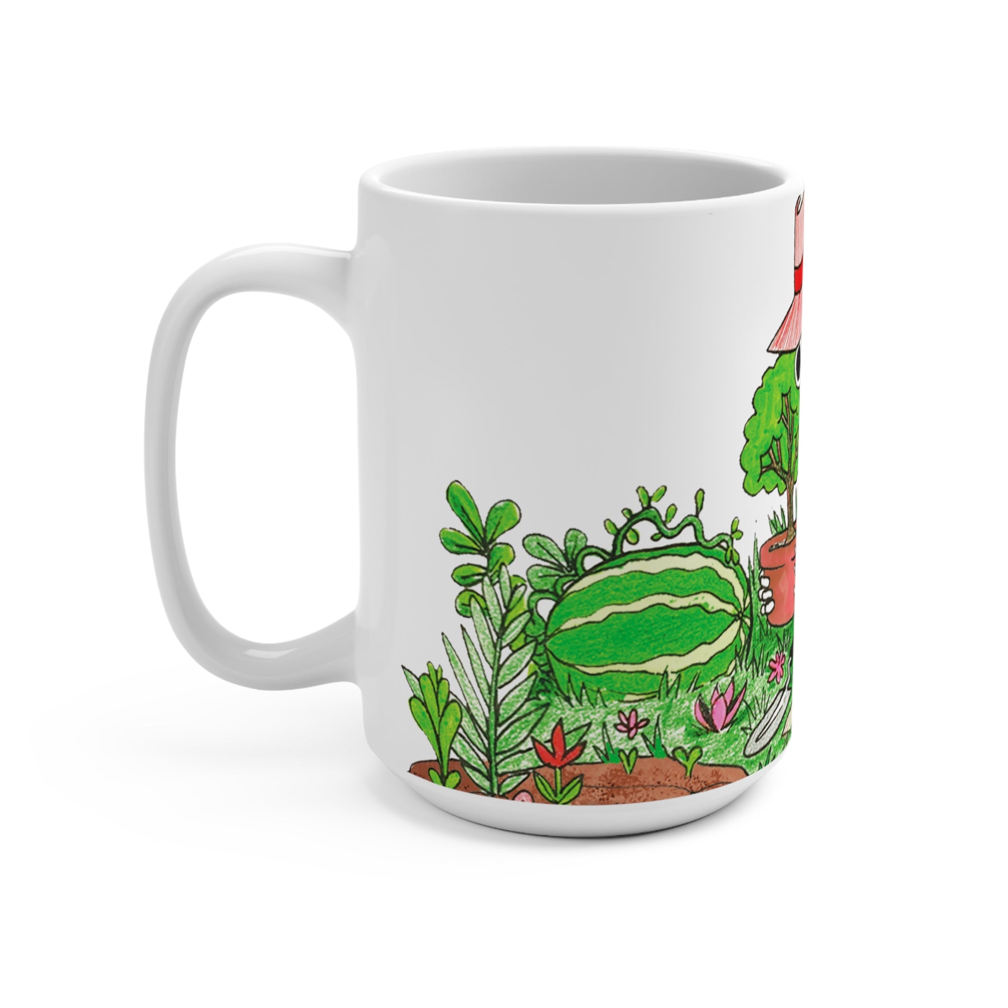 Colorful Skeleton Gardening Mug