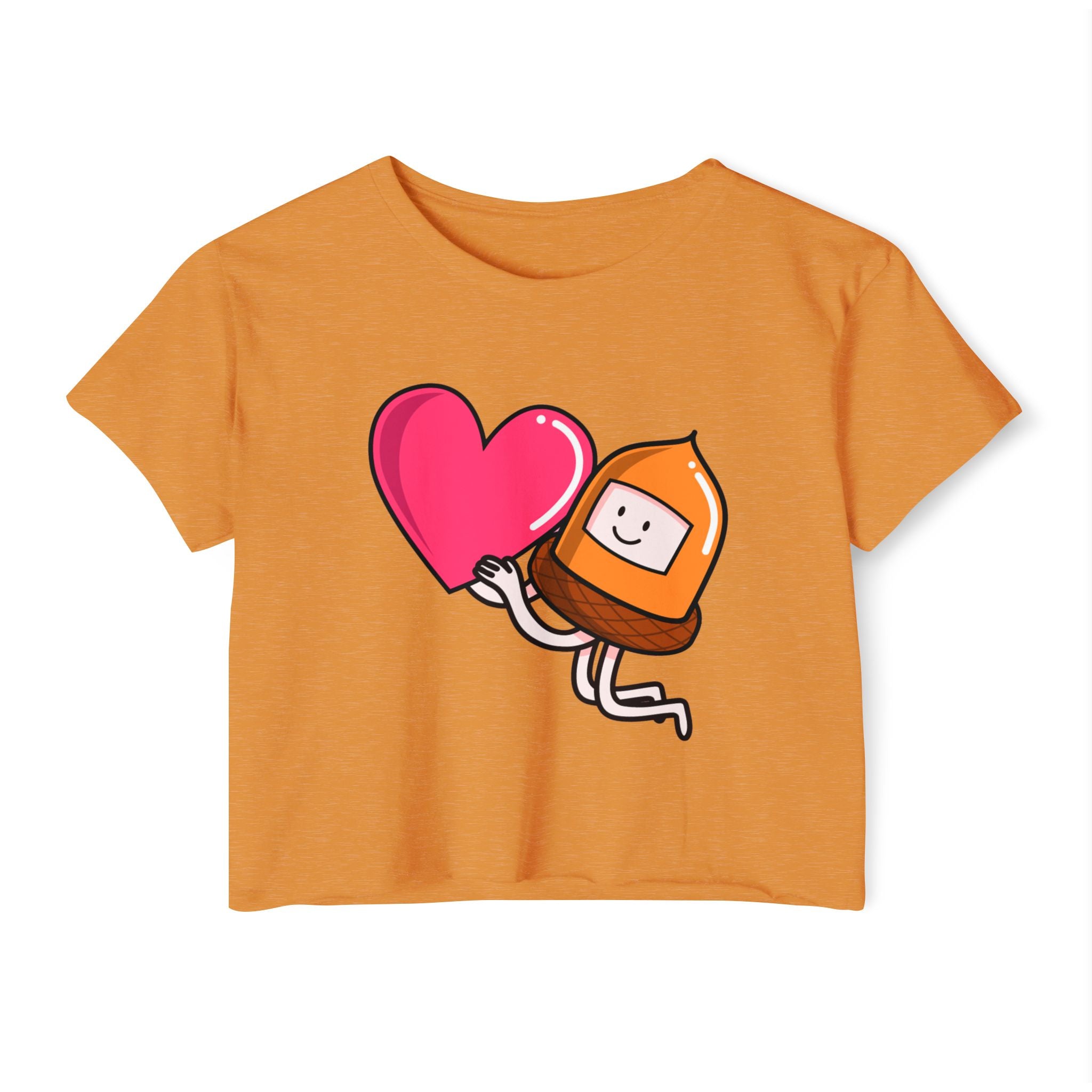 Cute Acorn Love Women's Crop Top