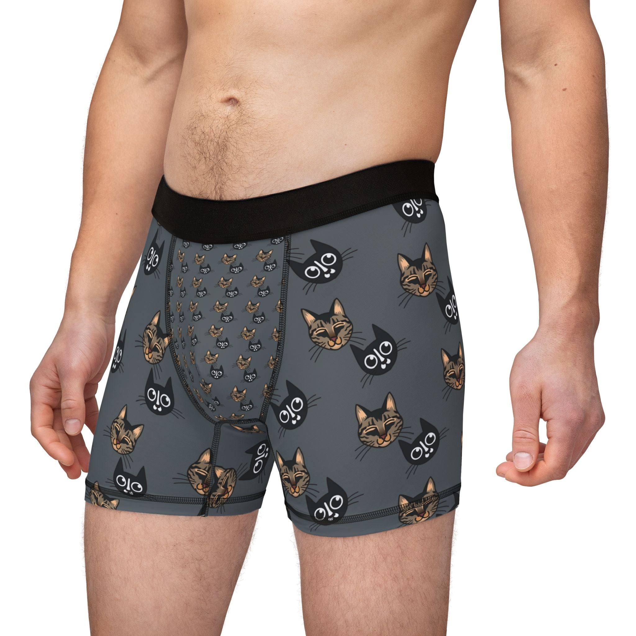 Men's Cat-Themed Boxers