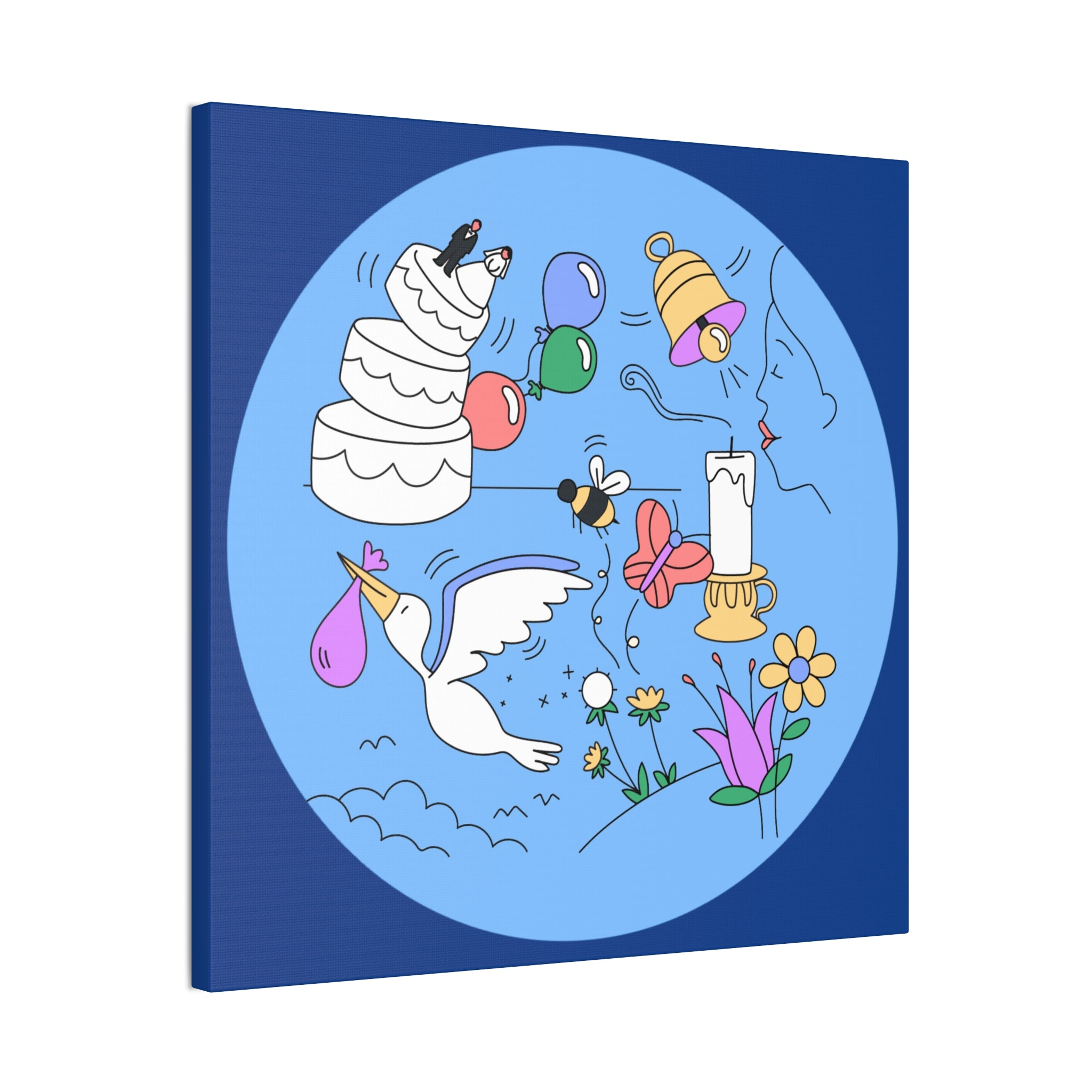 Whimsical Life Canvas Art, Wall Decor