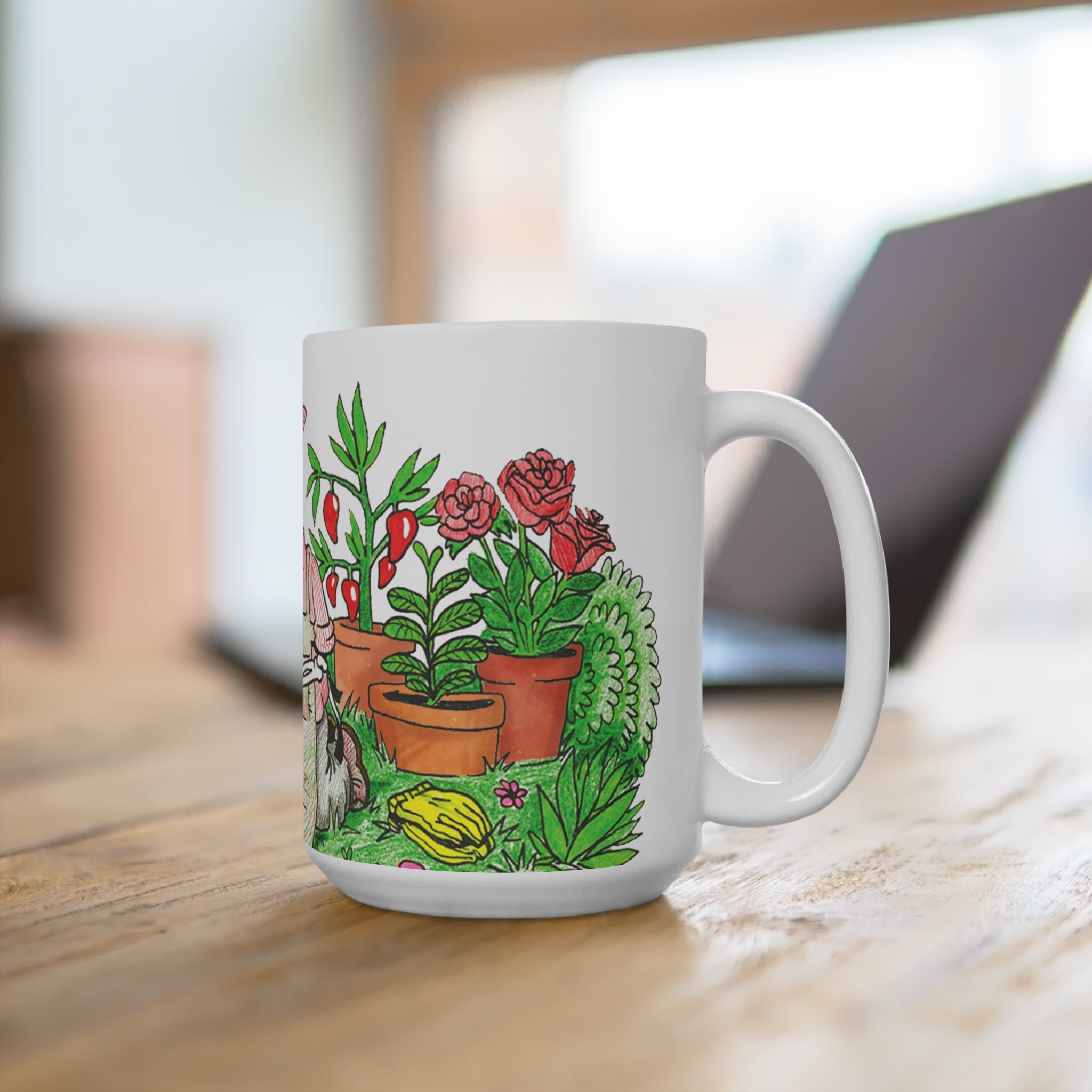 Colorful Skeleton Gardening Mug