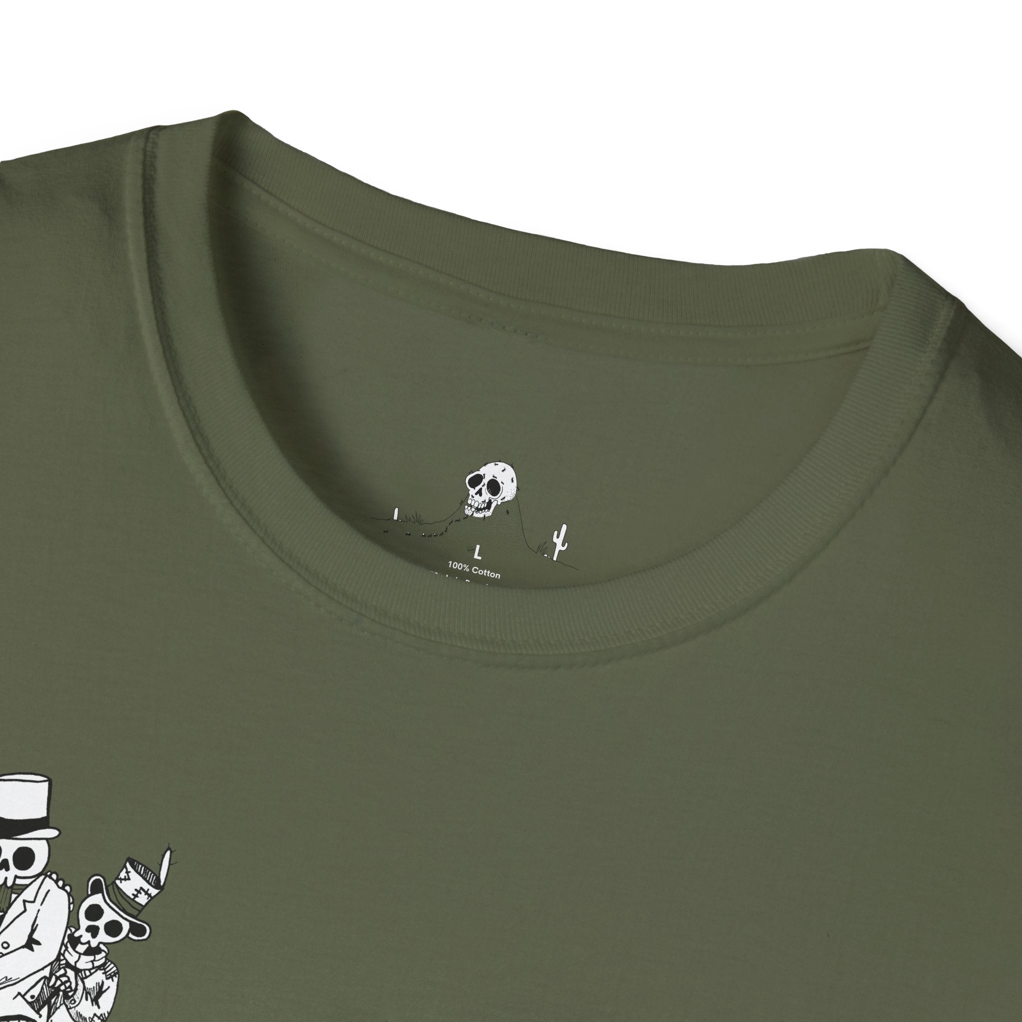 Creative Unisex Softstyle T-Shirt with Whimsical Illustrations, Graphic Tee, Casual Wear, Gift for Artists, Unique Fashion Statement