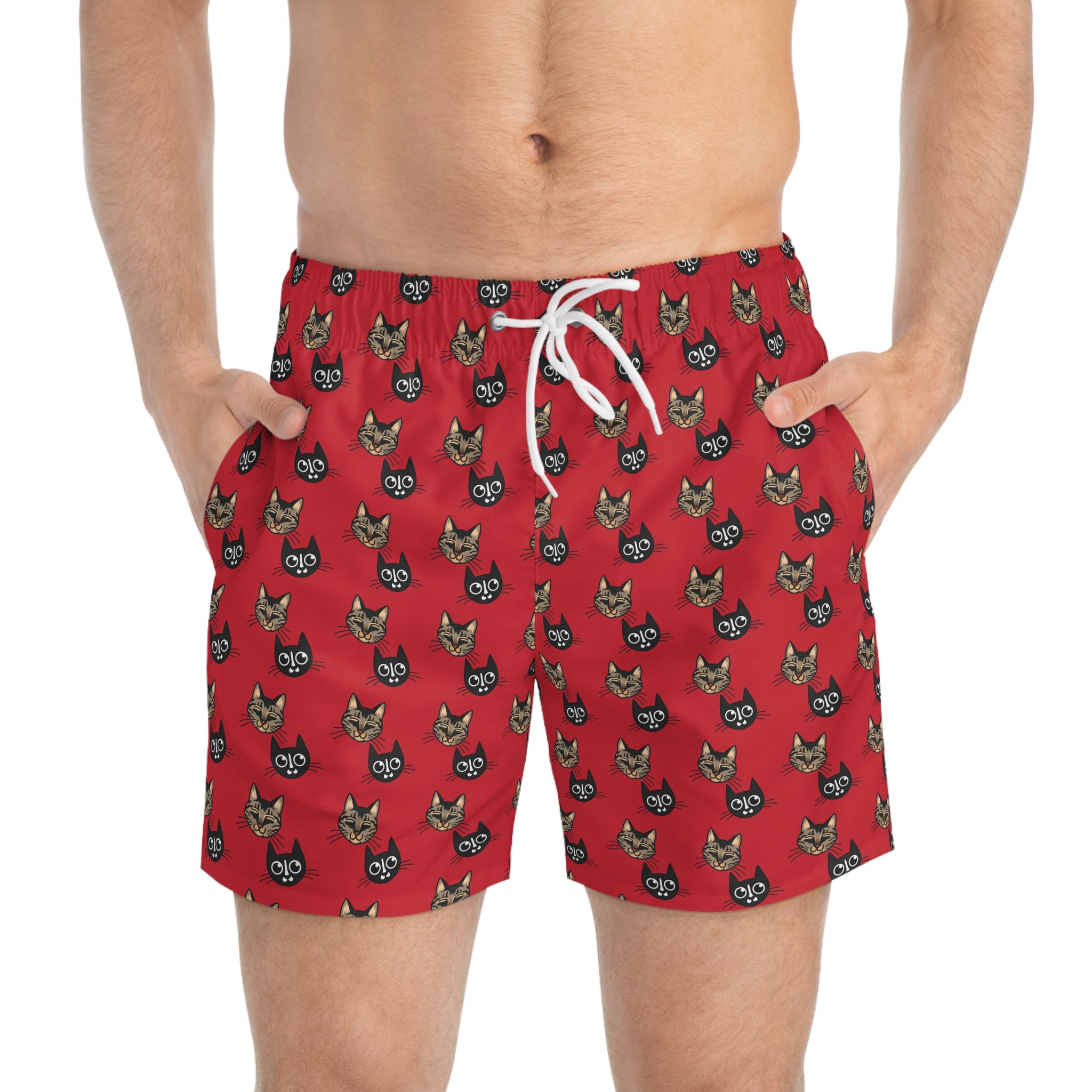 Cute Cat Swim Trunks for Summer Fun