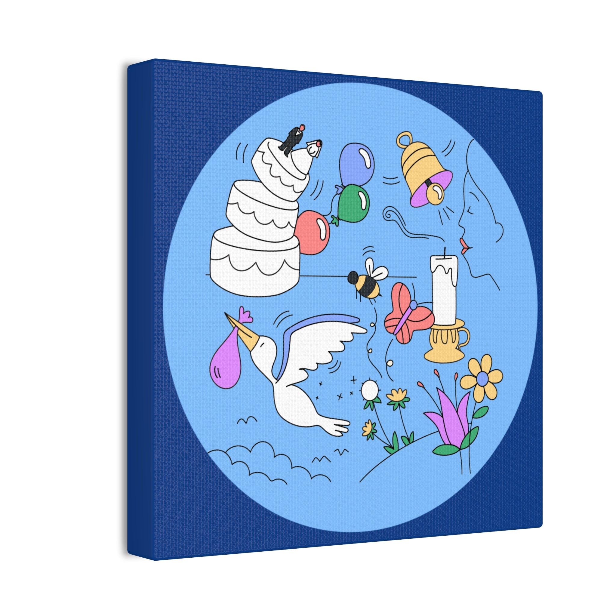 Whimsical Life Canvas Art, Wall Decor