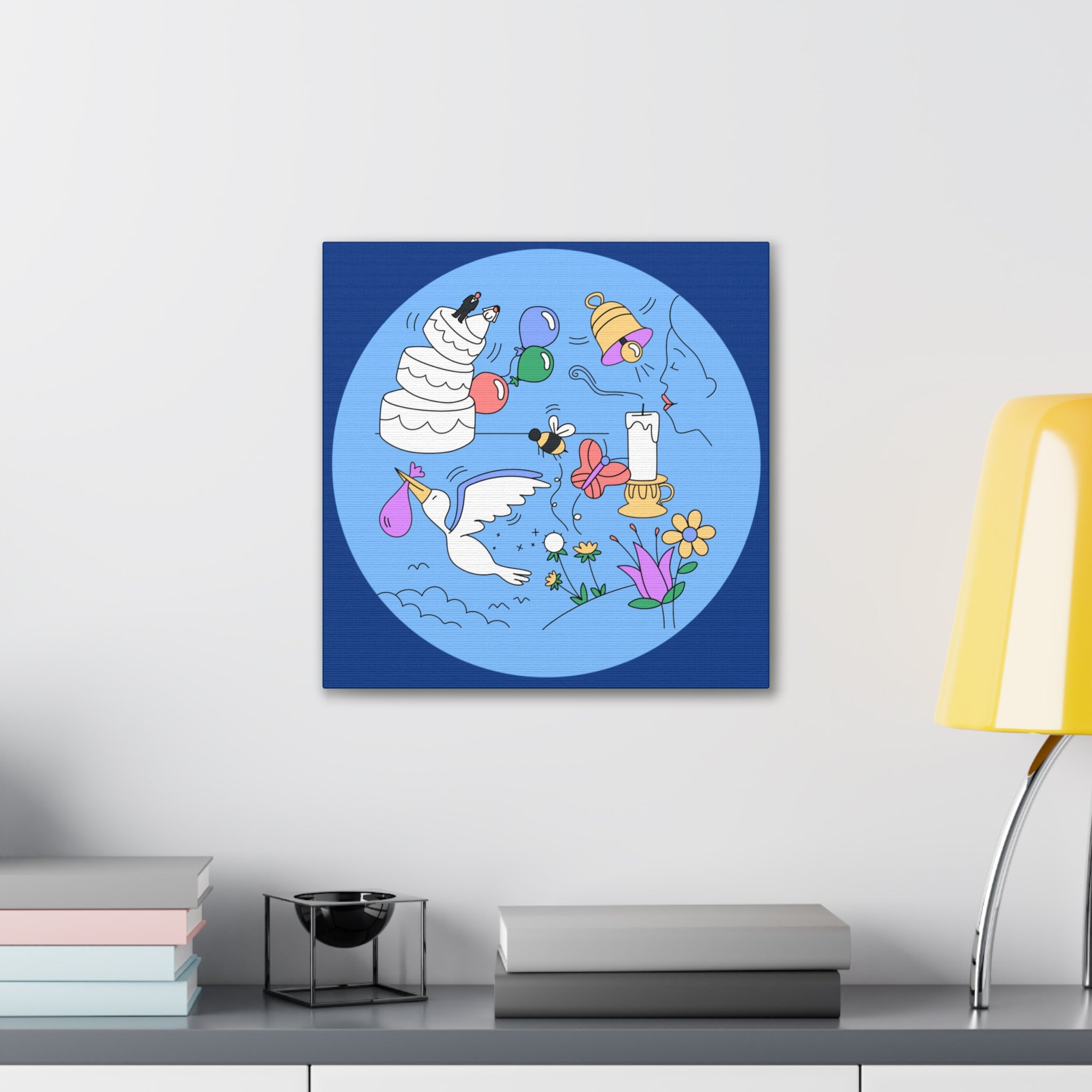 Whimsical Life Canvas Art, Wall Decor