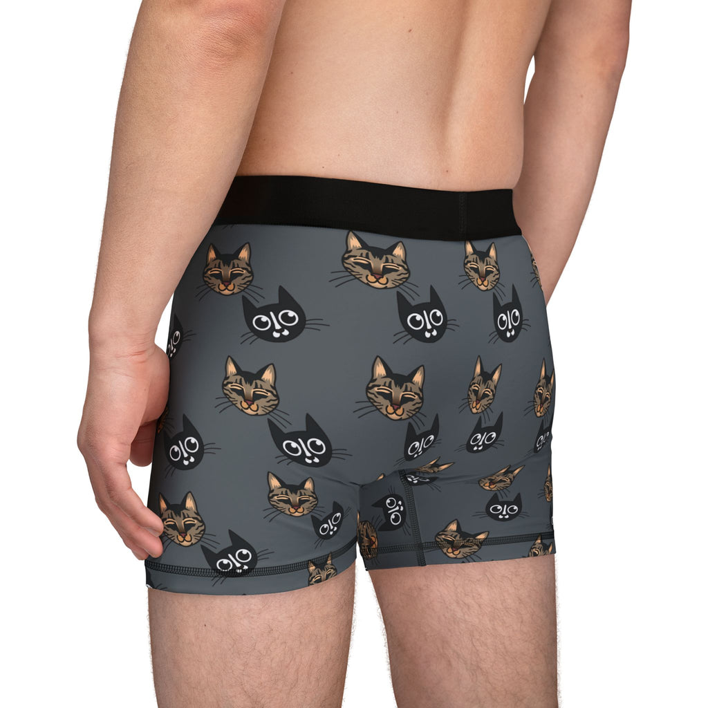 Men's Cat-Themed Boxers