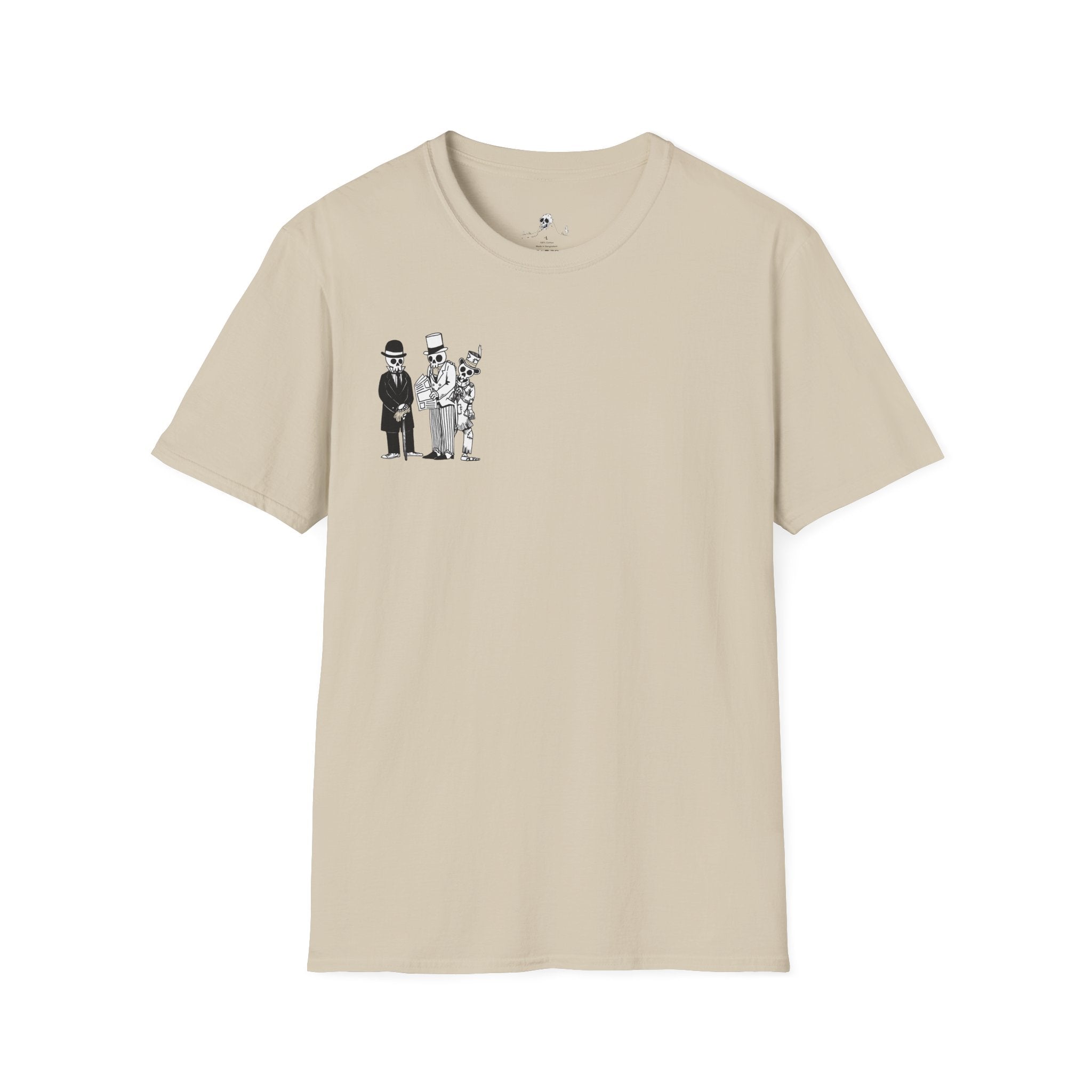 Creative Unisex Softstyle T-Shirt with Whimsical Illustrations, Graphic Tee, Casual Wear, Gift for Artists, Unique Fashion Statement