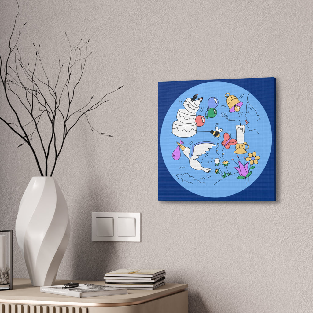 Whimsical Life Canvas Art, Wall Decor