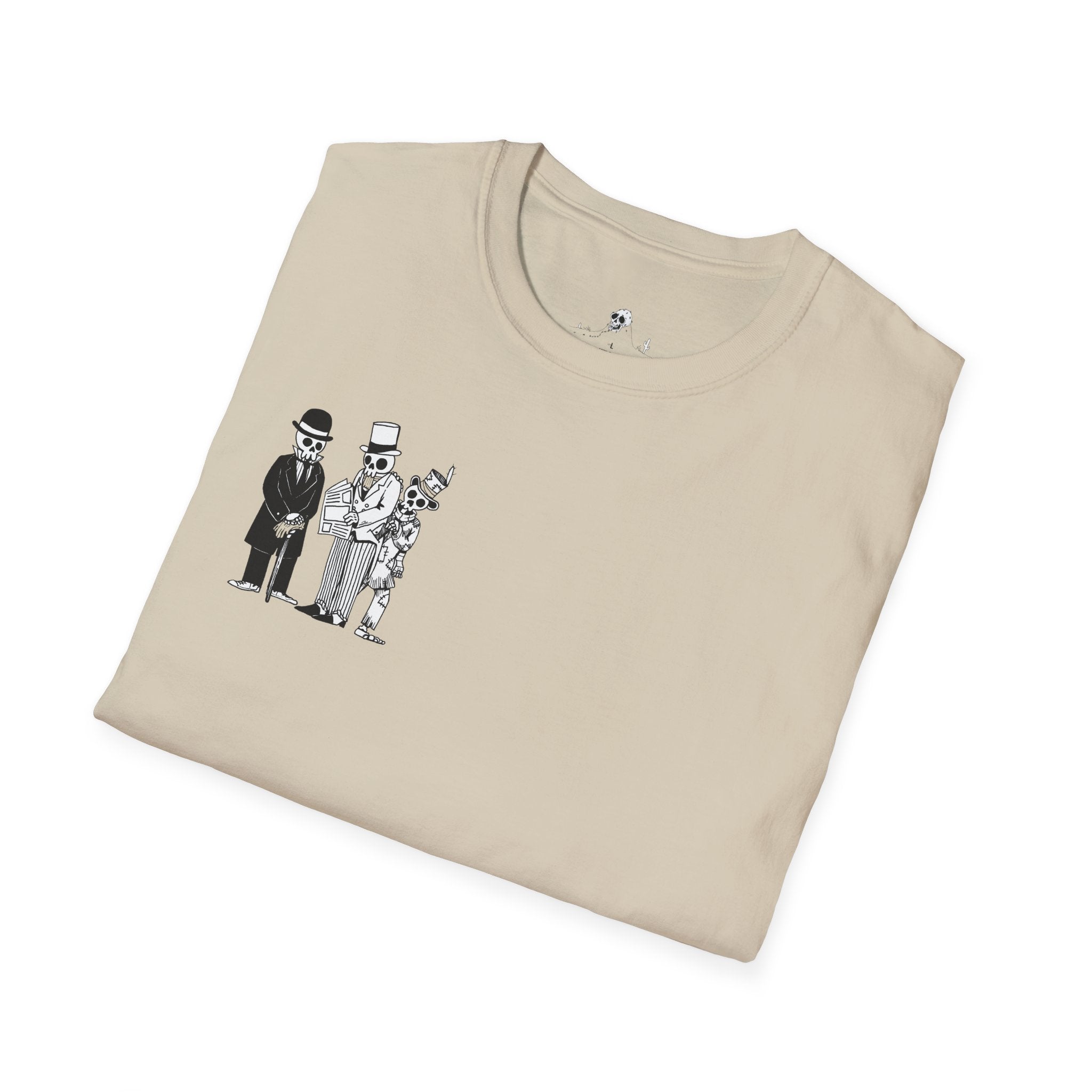 Creative Unisex Softstyle T-Shirt with Whimsical Illustrations, Graphic Tee, Casual Wear, Gift for Artists, Unique Fashion Statement