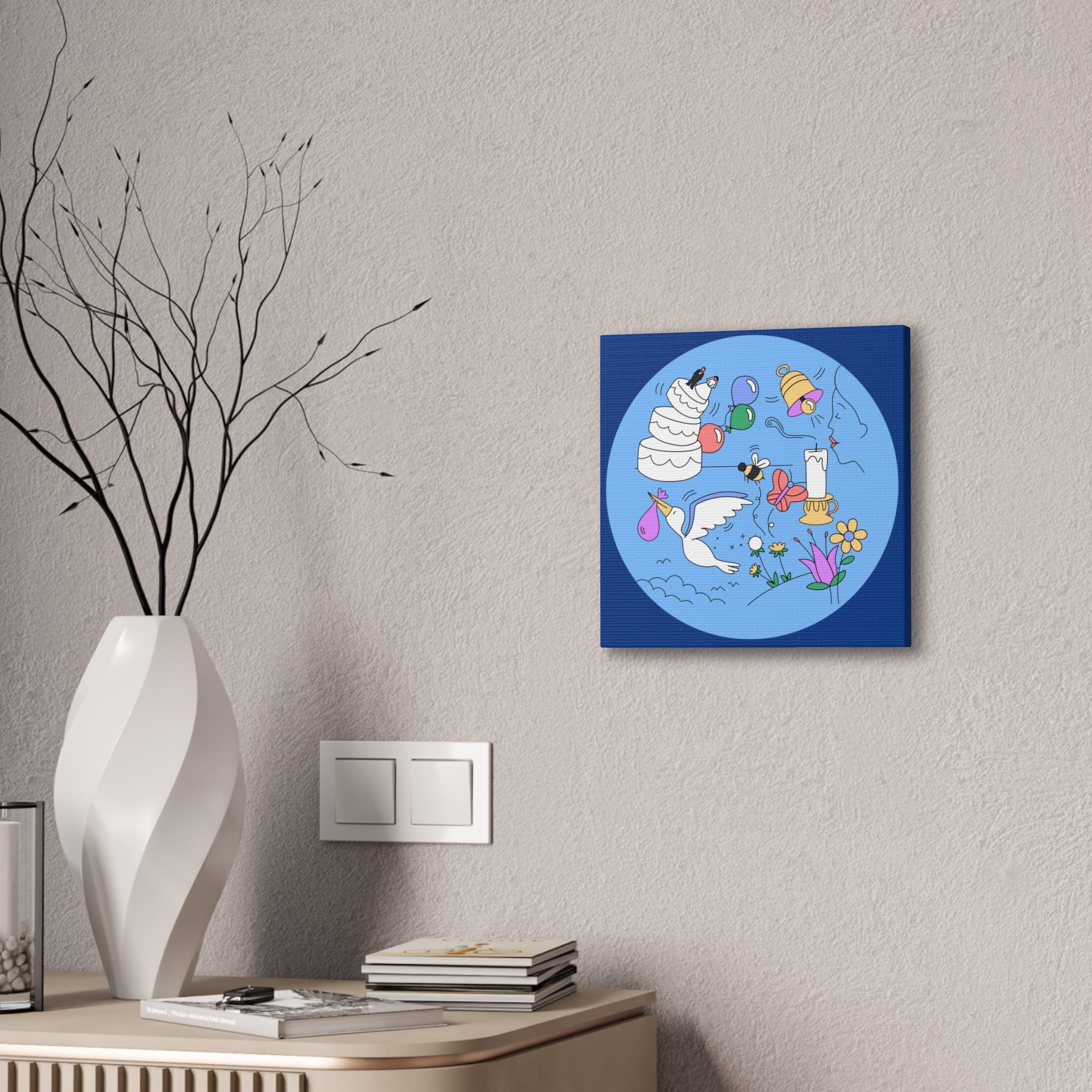 Whimsical Life Canvas Art, Wall Decor