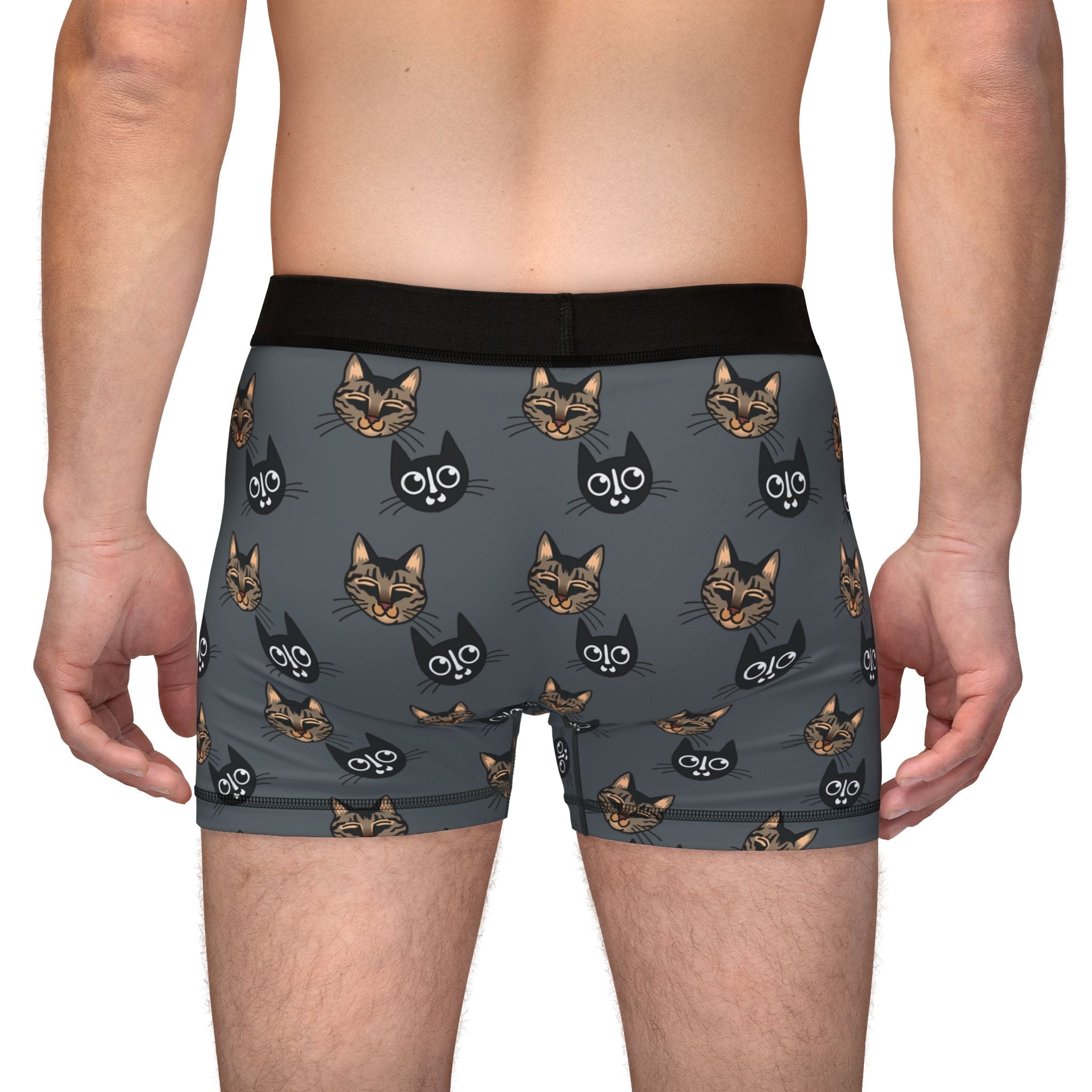 Men's Cat-Themed Boxers