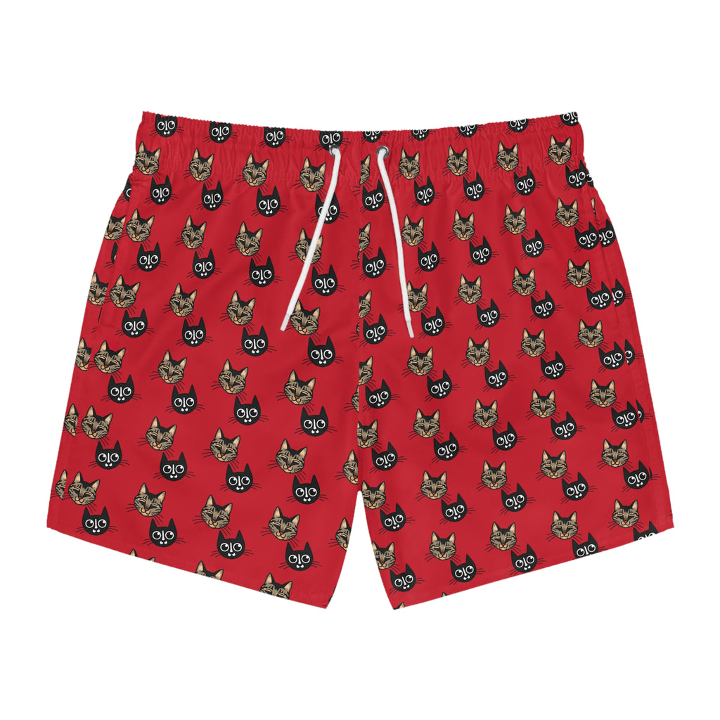 Cute Cat Swim Trunks for Summer Fun
