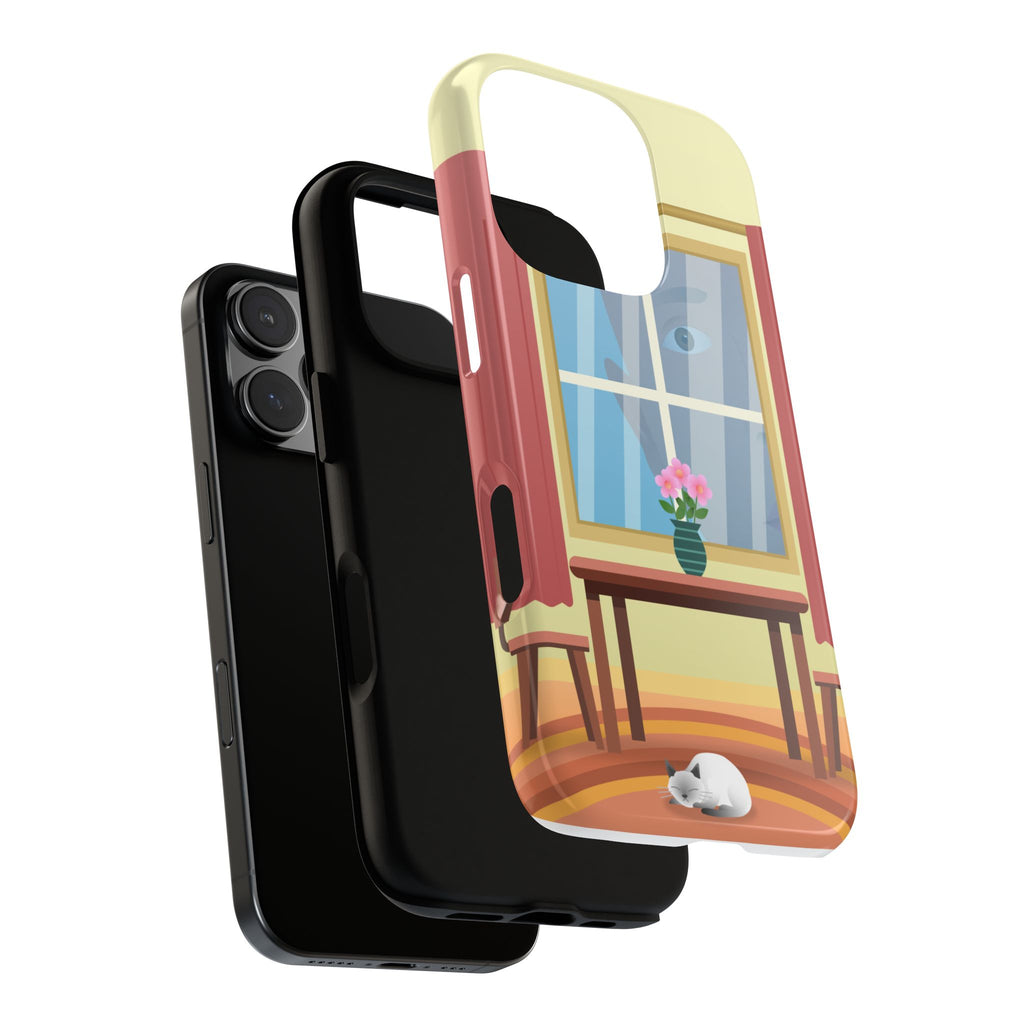 Cute Cat Watching Phone Case