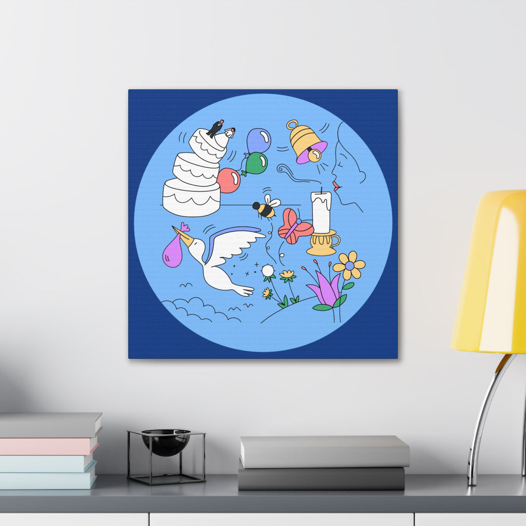 Whimsical Life Canvas Art, Wall Decor