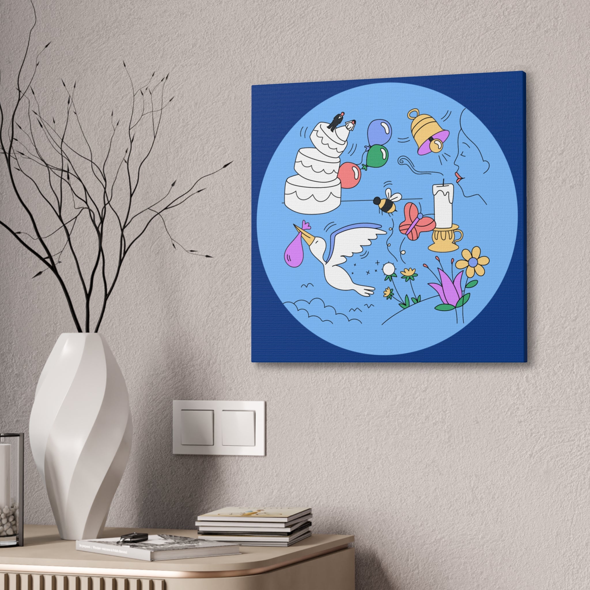 Whimsical Life Canvas Art, Wall Decor