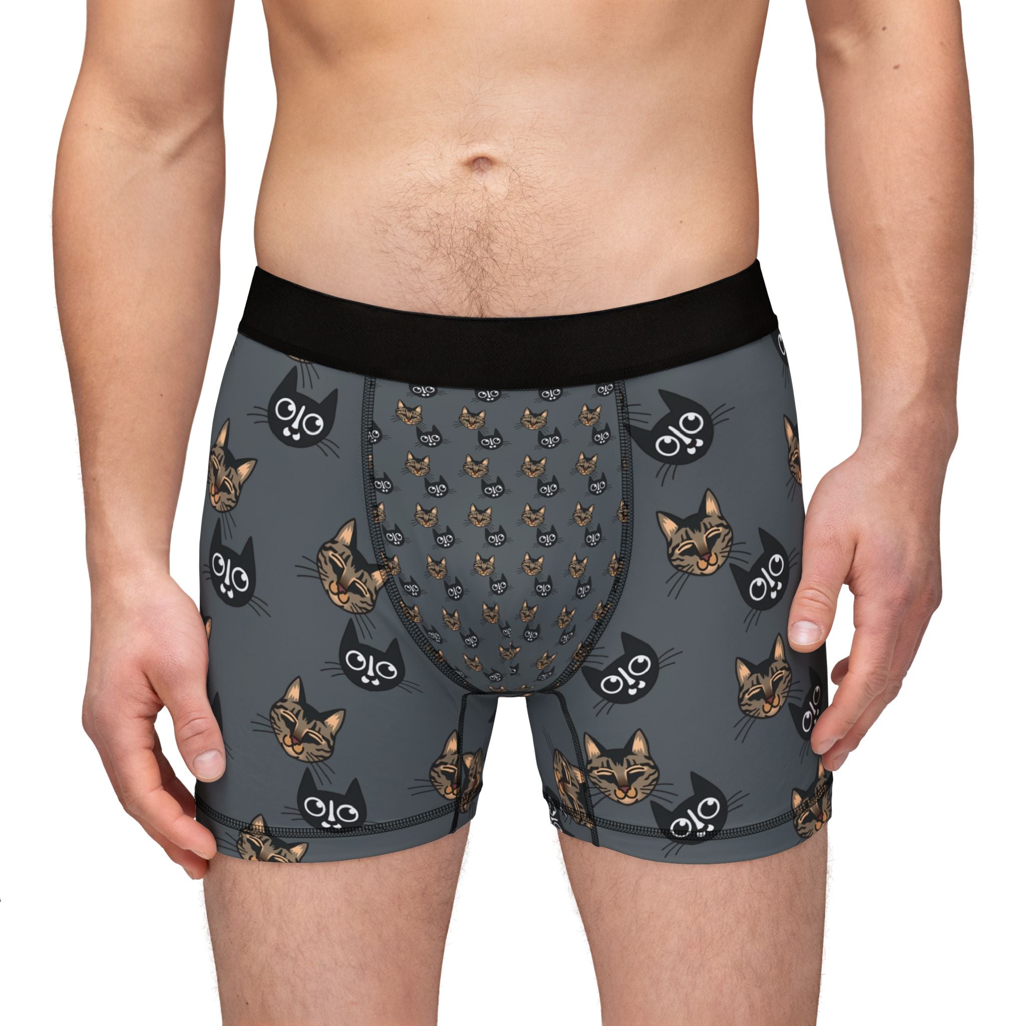 Men's Cat-Themed Boxers
