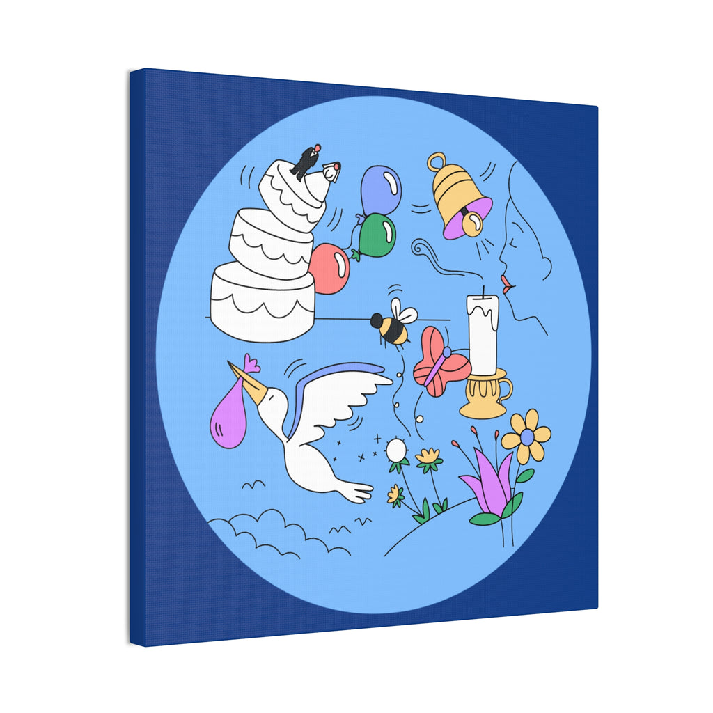 Whimsical Life Canvas Art, Wall Decor