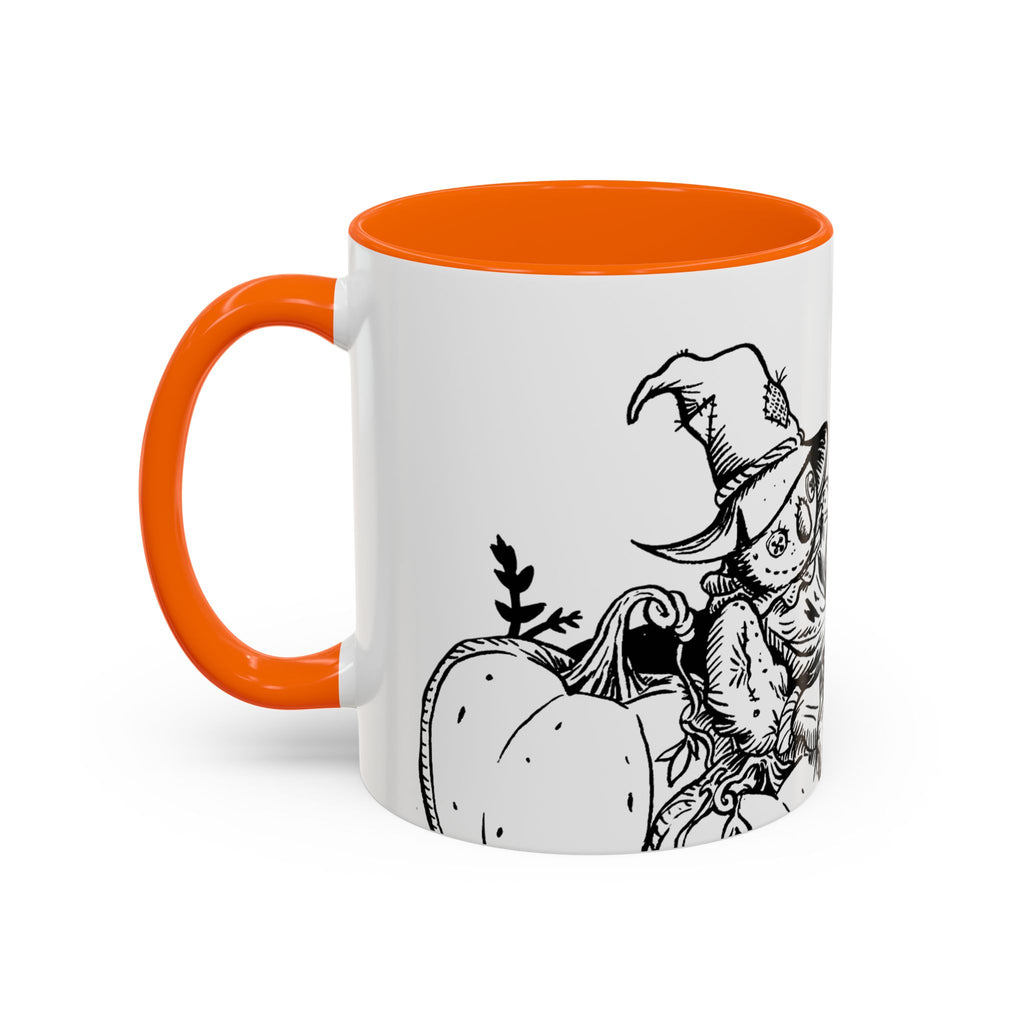 Whimsical Scarecrow Coffee Mug
