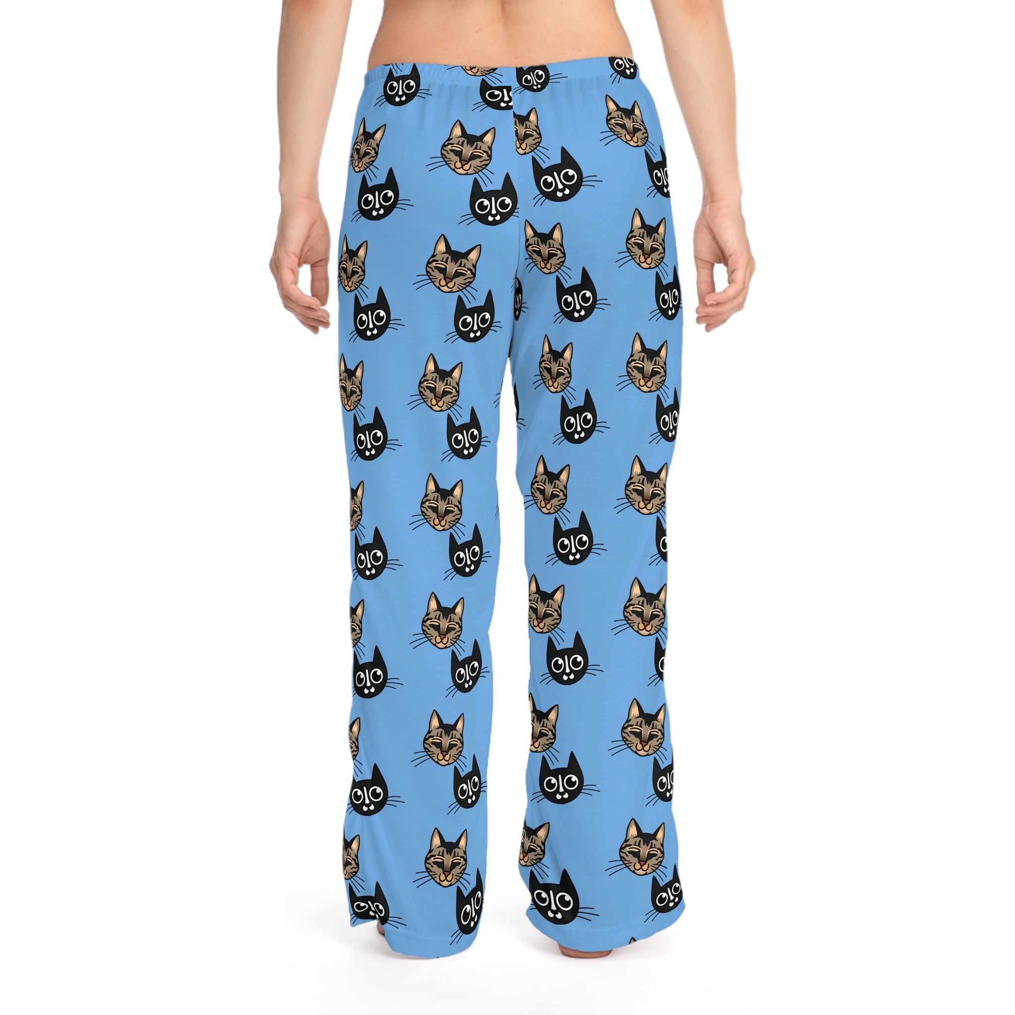 Cozy Cat Print Women's Pajama Pants